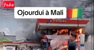 Une image capturée à partir de la vidéo vérifiée.